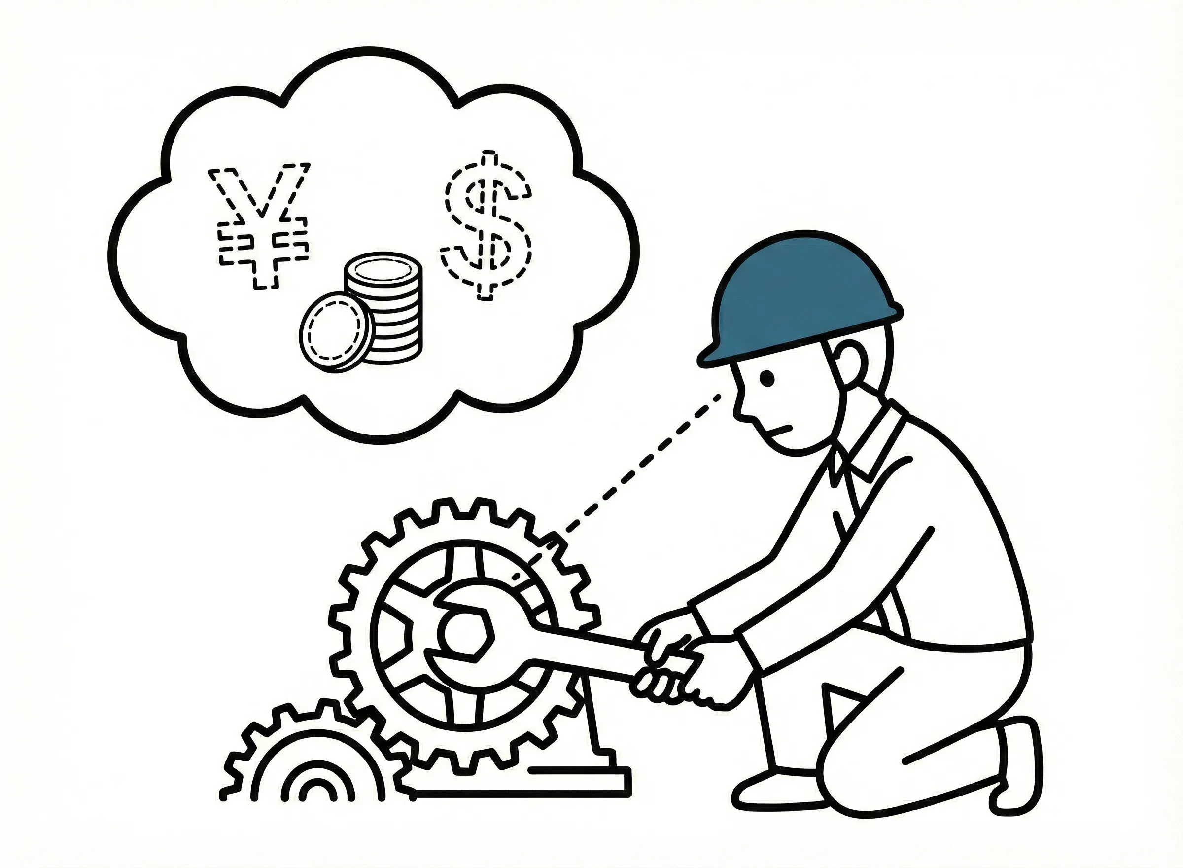 損益の考え方が薄い