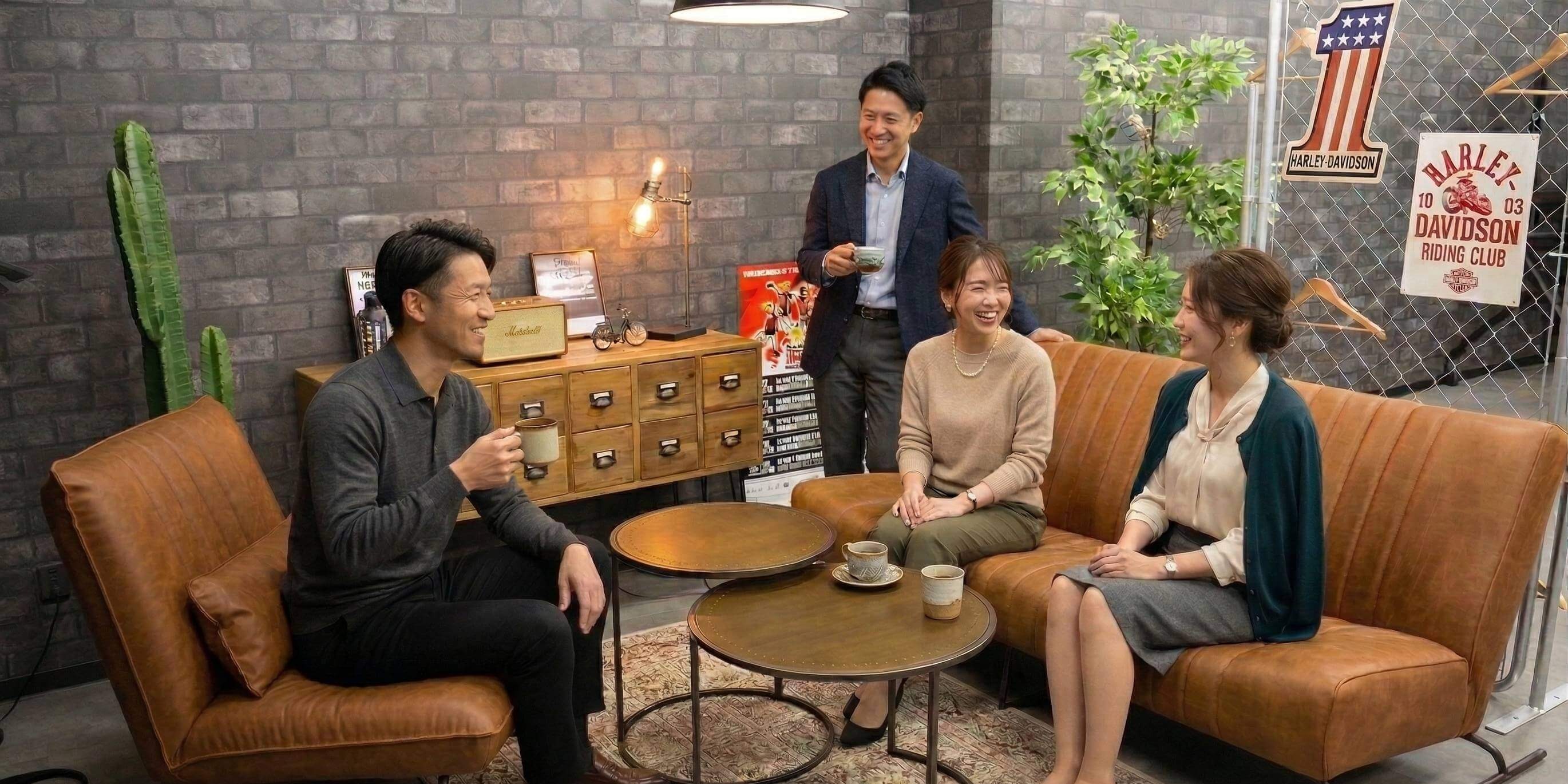 C+Loungeで対話する様子